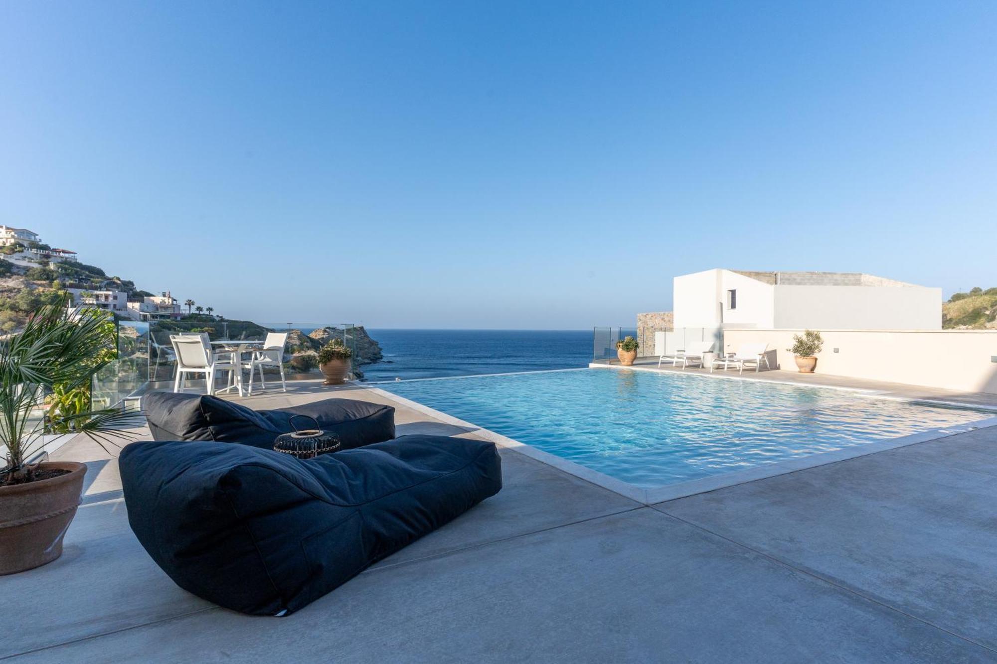Amazing View Villa Aliki With Infinity Pool & Spa Ligariá Kültér fotó